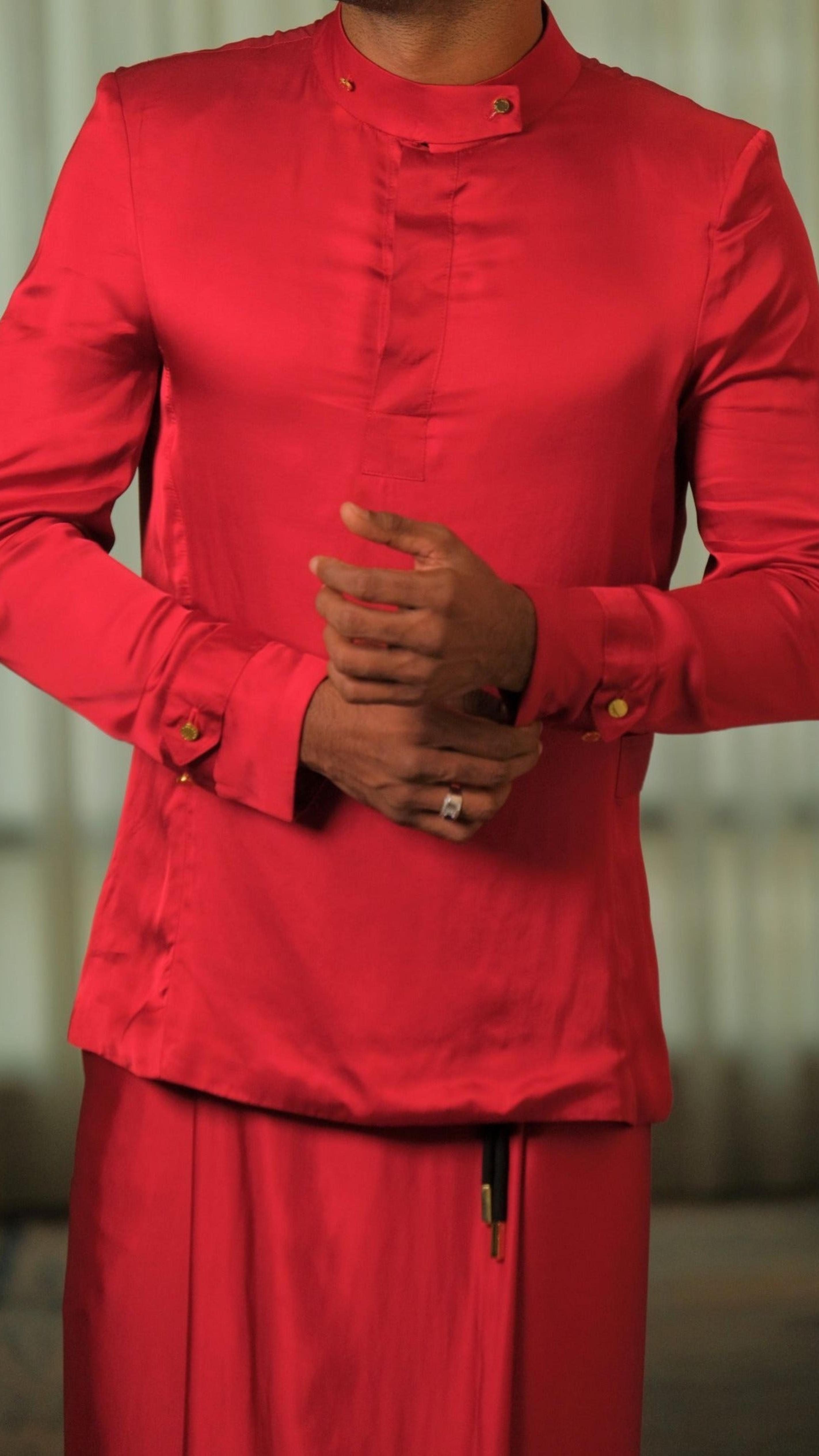 Double Vent Safari Silk Sri Lankan National