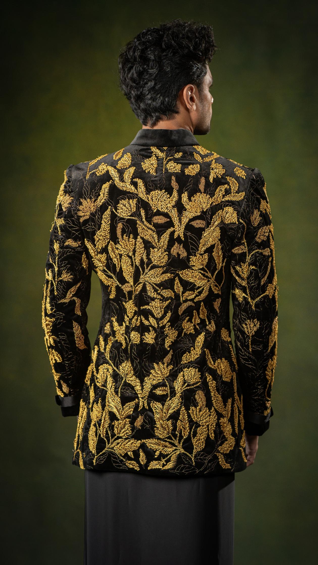 LOVI Black & Gold Long Nilame Jacket