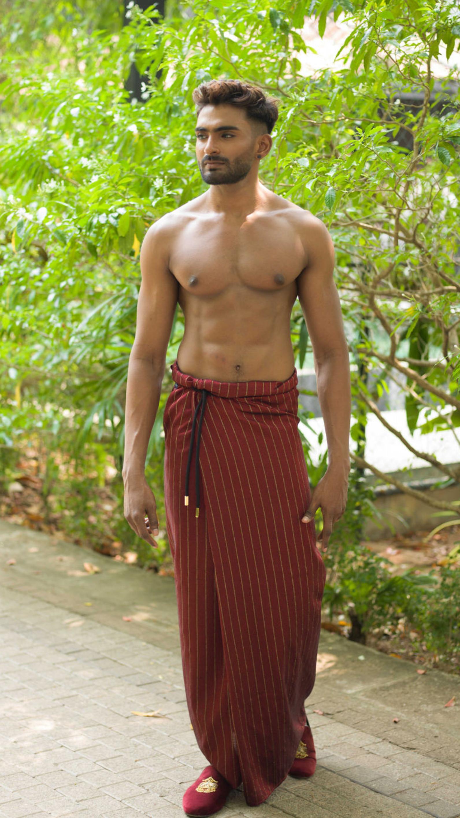 Royal Pinstripes Sarong