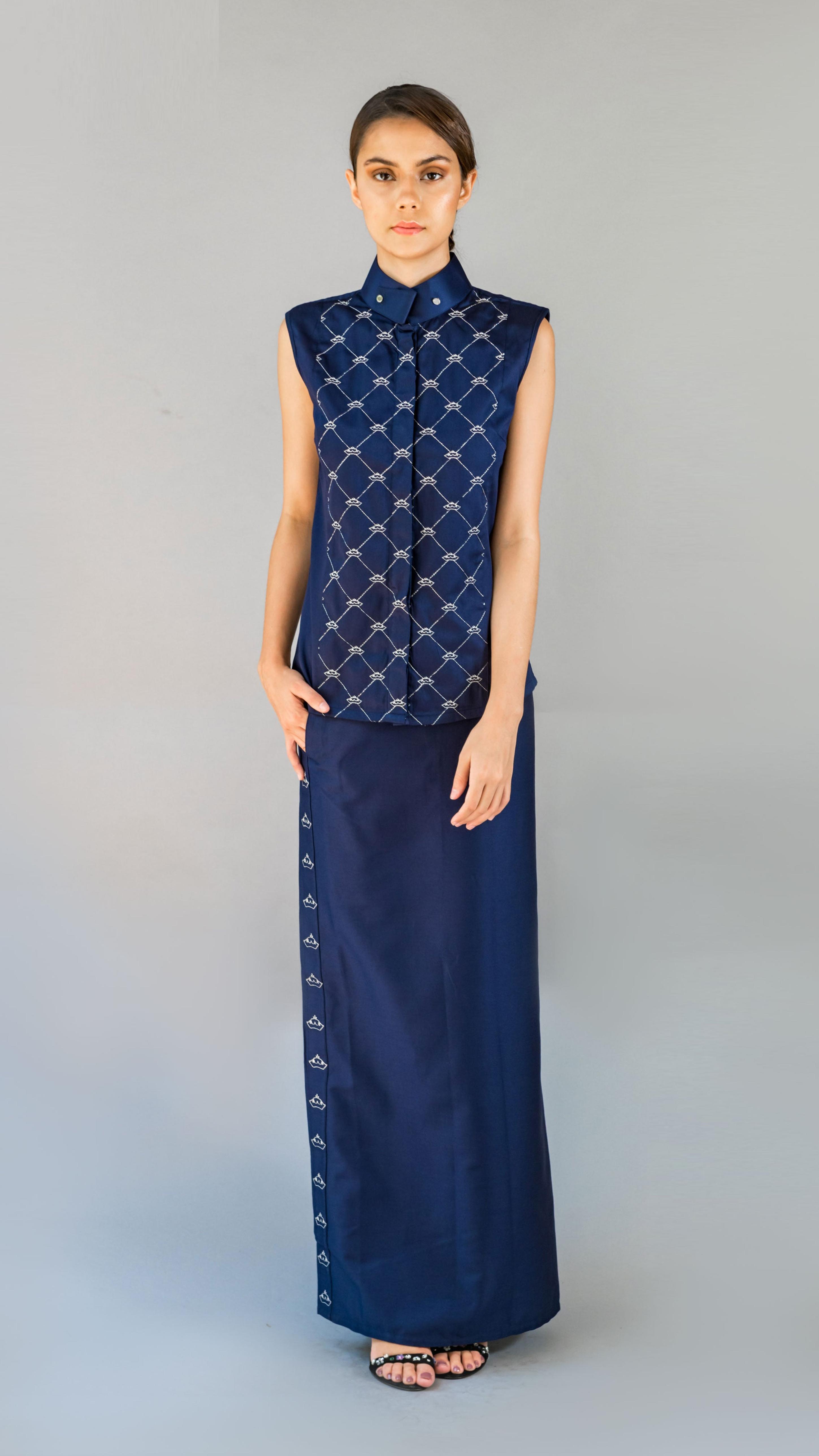 Crown Embroidery Top