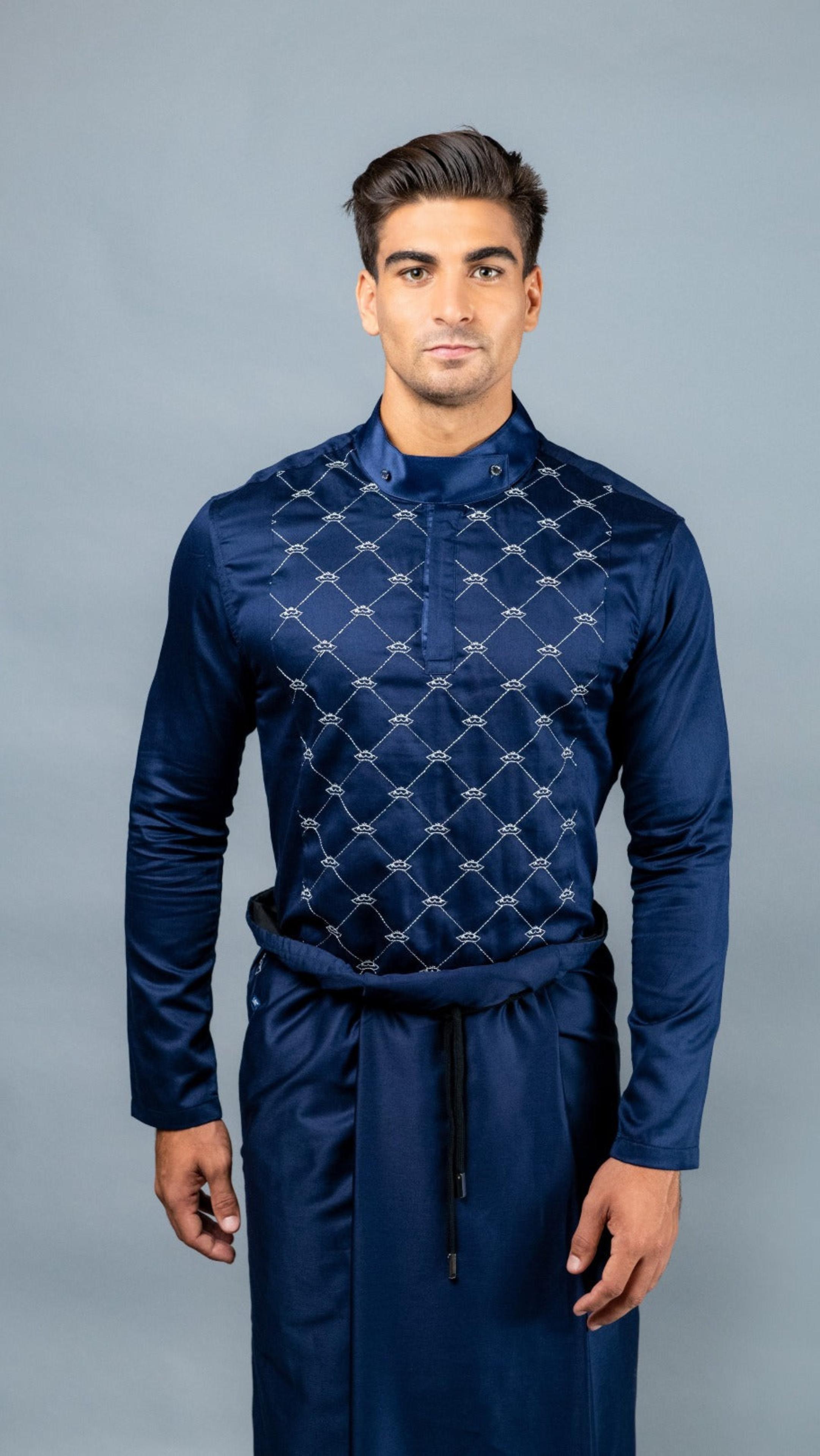 Men's Admiral Crown Shirt in Blue