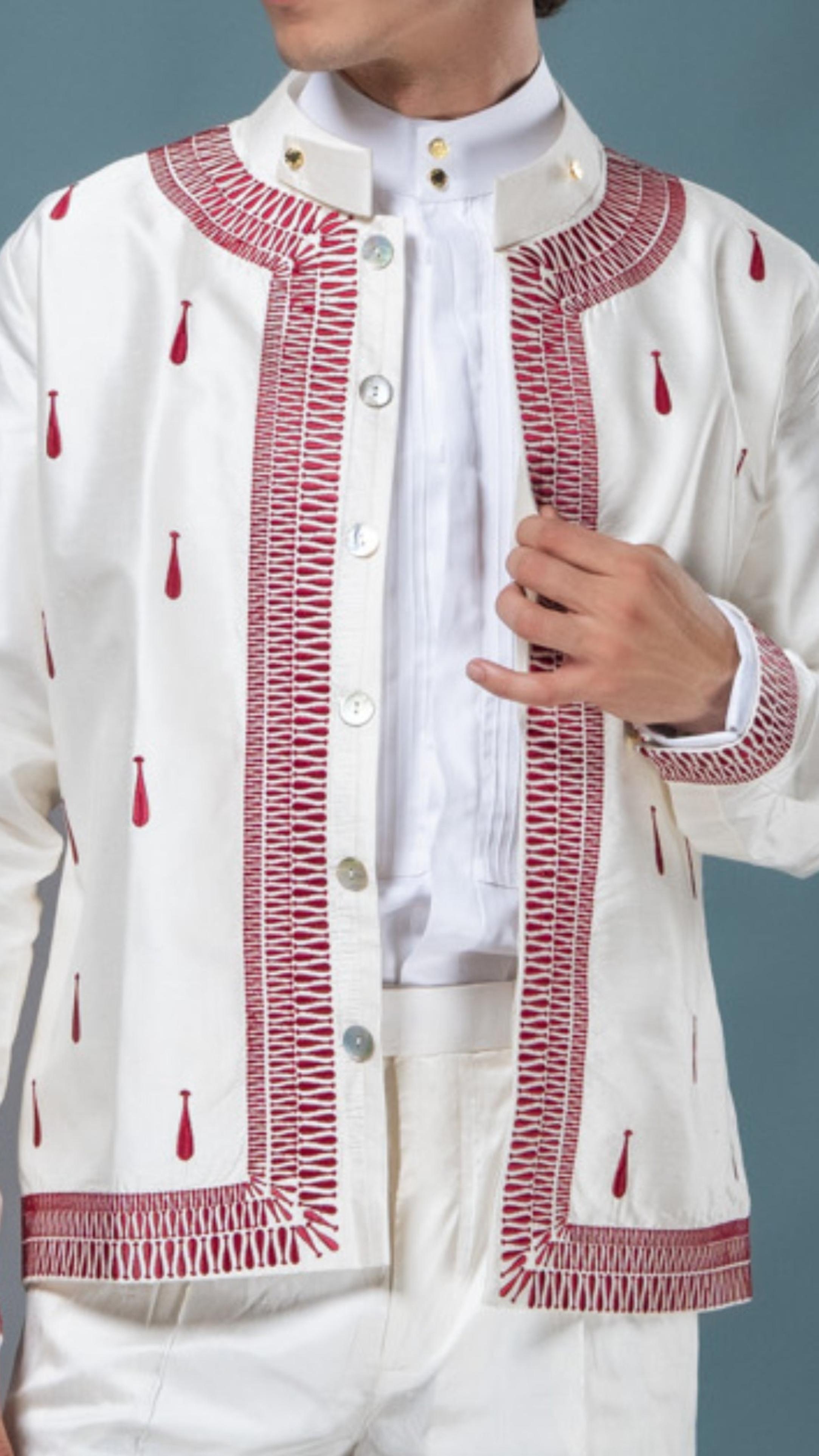 LOVI Celestial Garden Embroidered Jacket & Tuxedo Pant