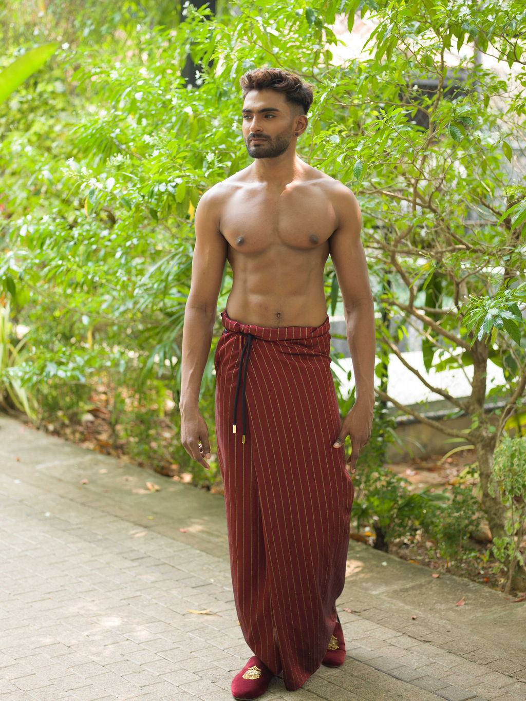 Royal Pinstripes Sarong