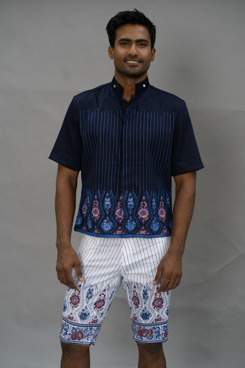 Rio - Printed Cotton Short Sleeve Shirt