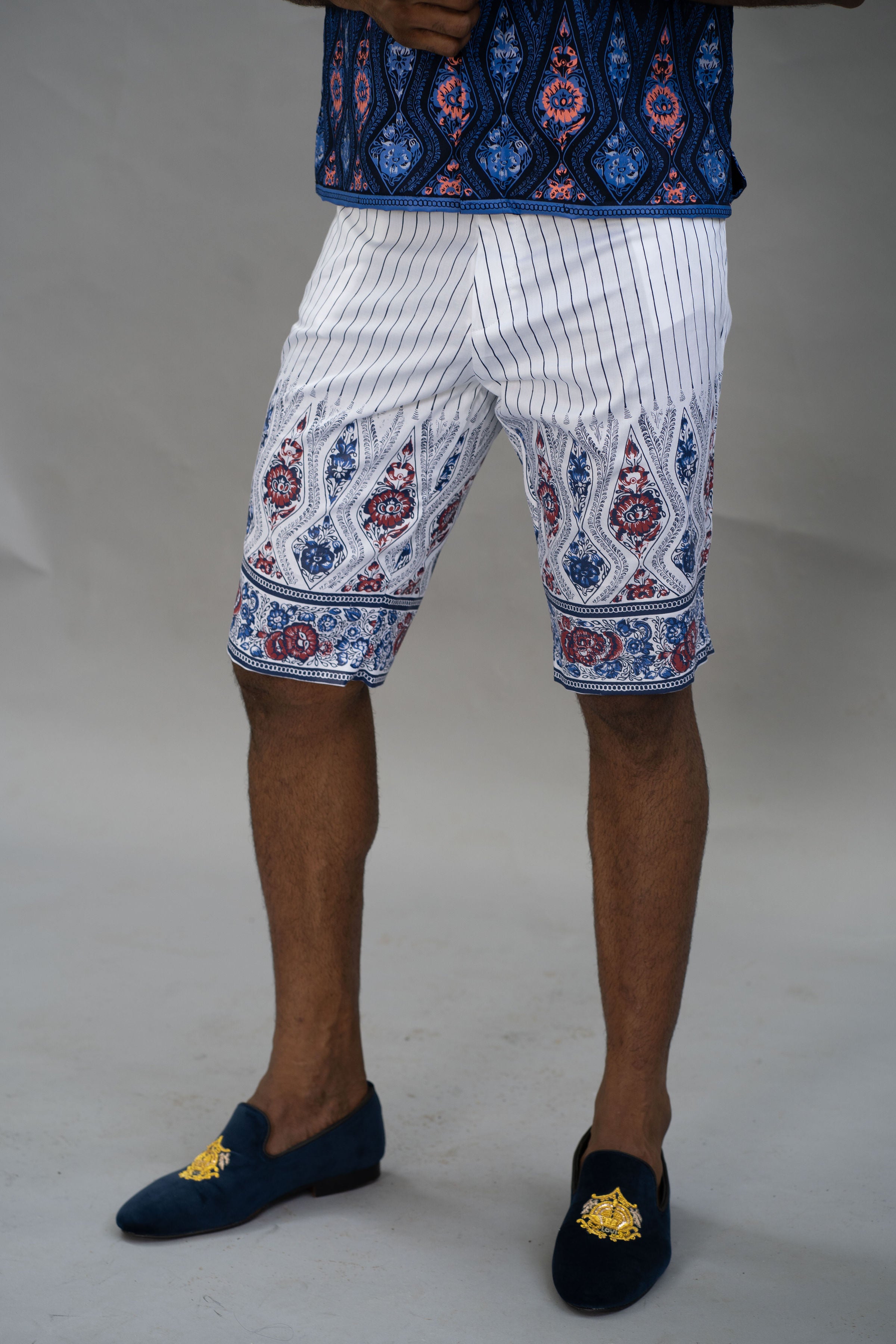 Rio - Printed Cotton Dress Shorts