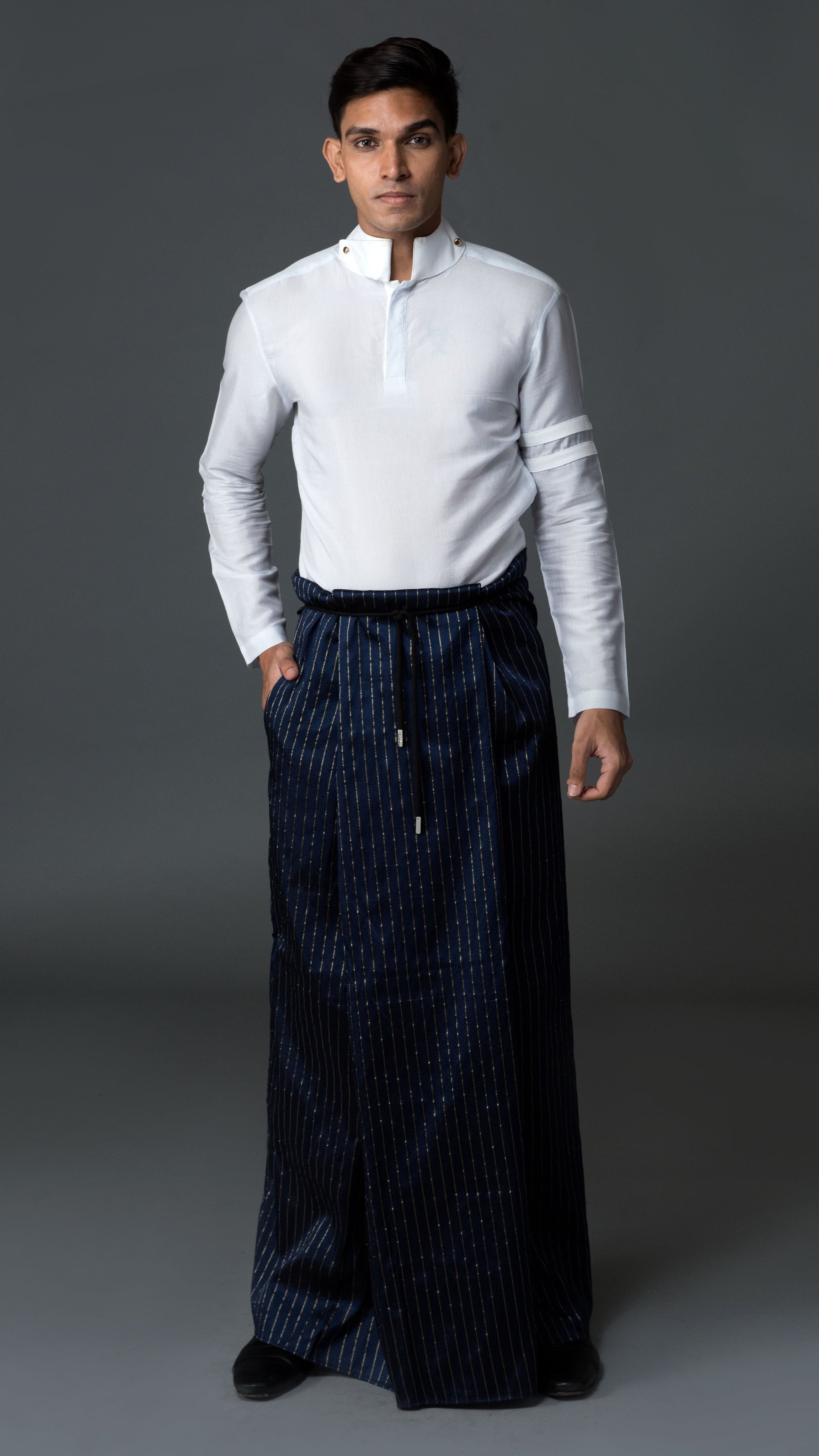 Royal Pinstripe Sarong