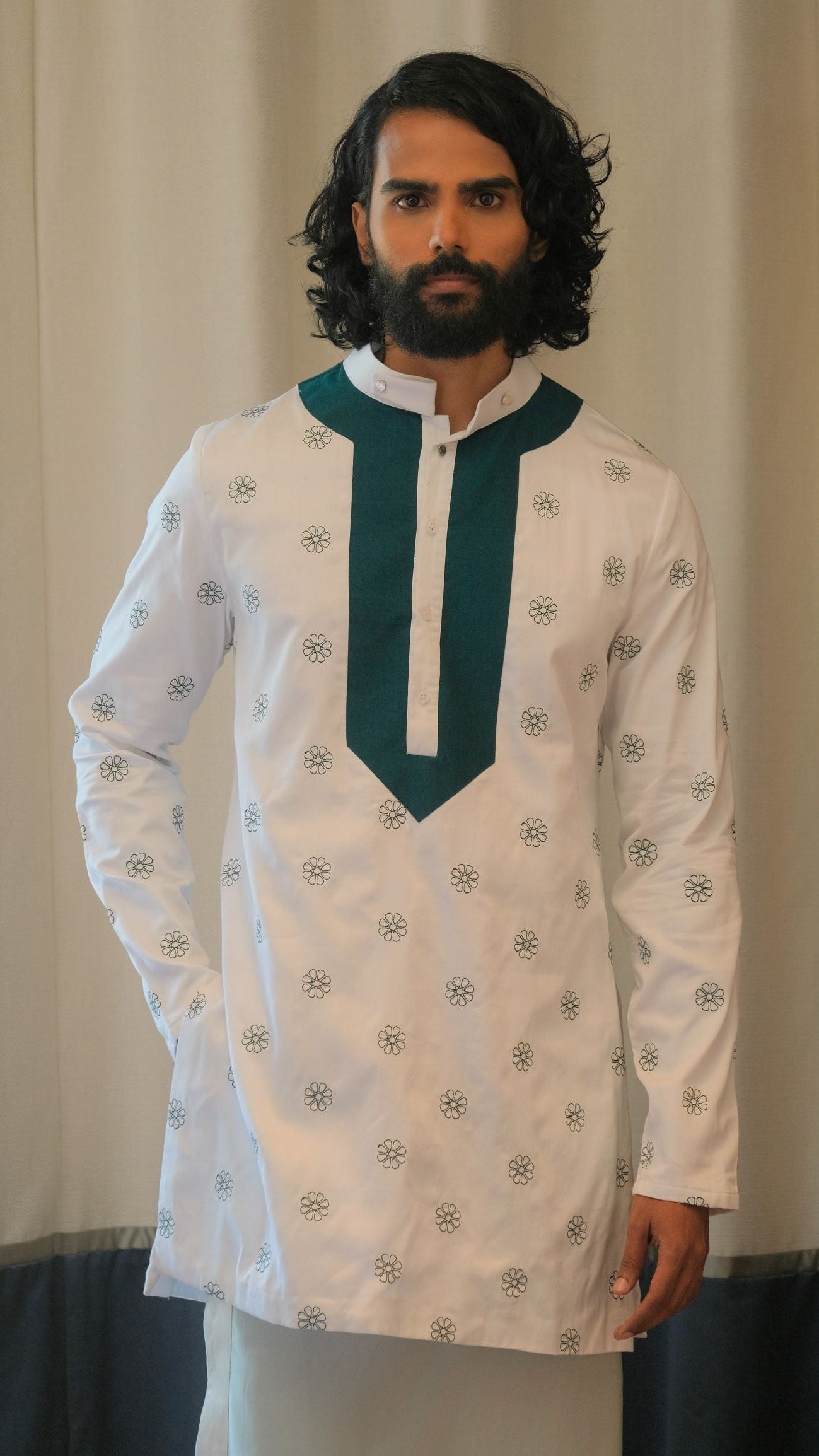 Grey Pure Silk Sarong