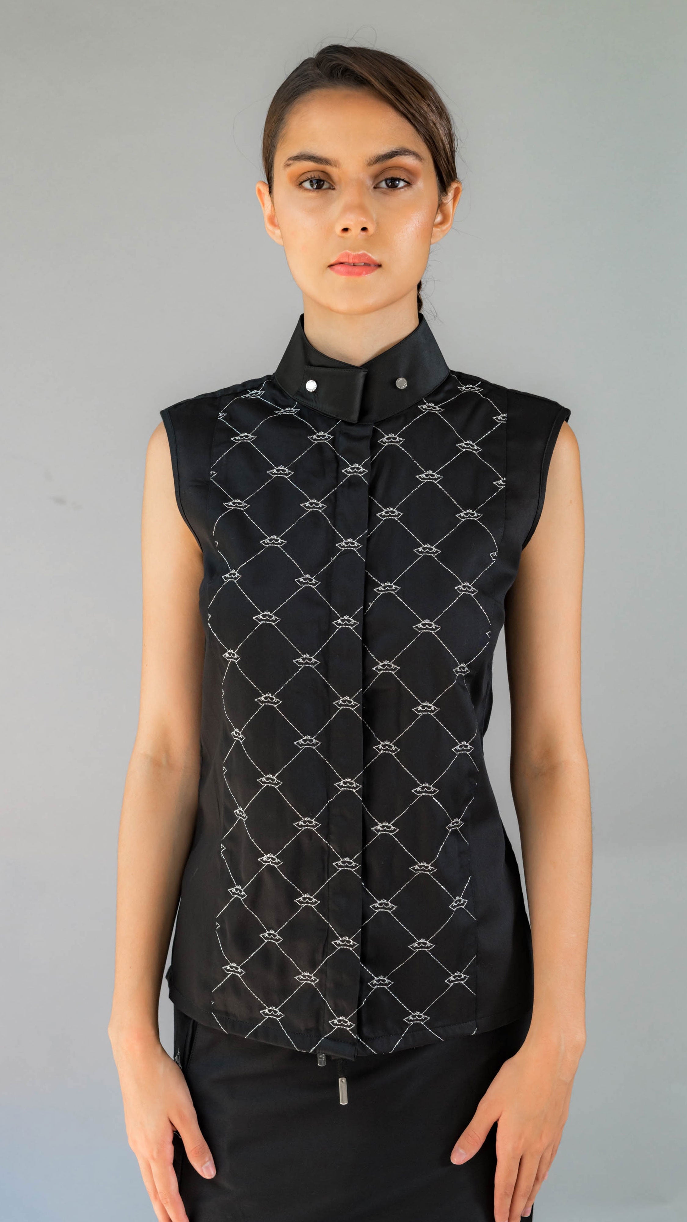 Crown Embroidery Top