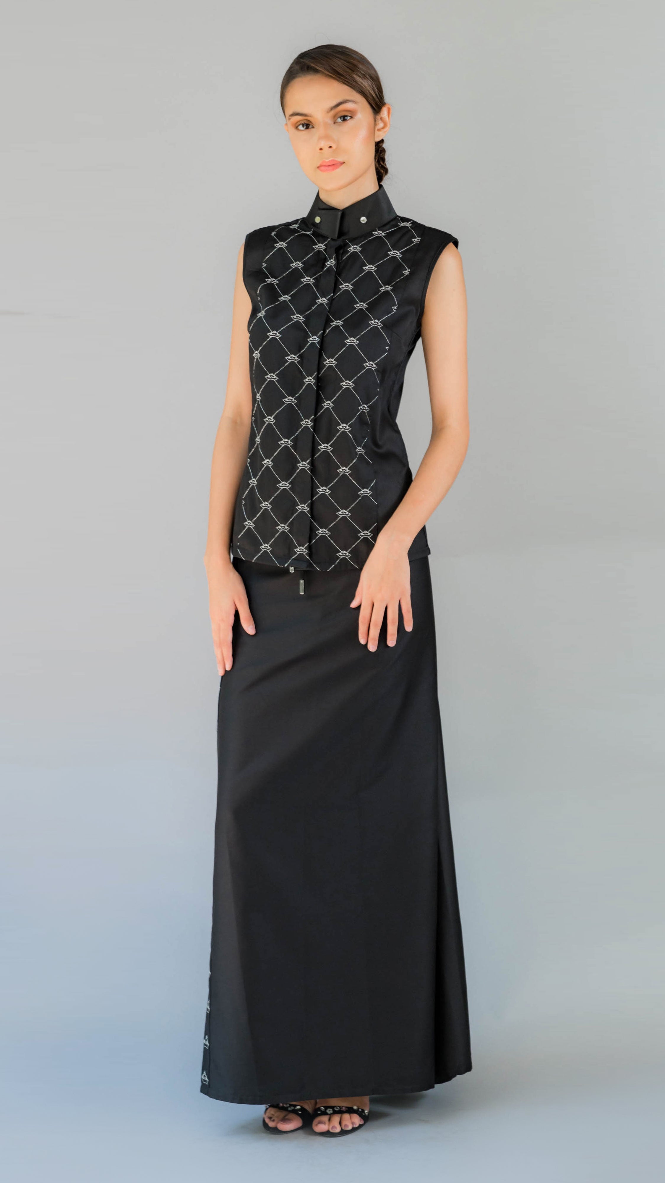 Crown Embroidery Top