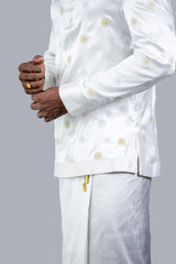 Floral Embroidered Silk Sri Lankan National