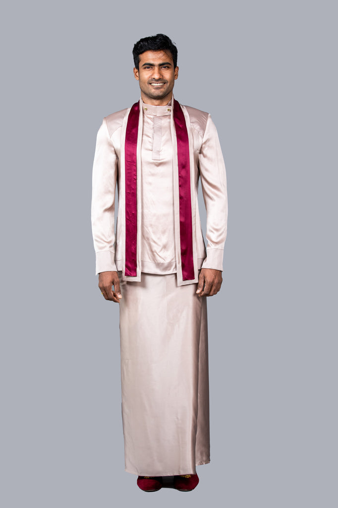 Two Tone Silk Sri Lankan National