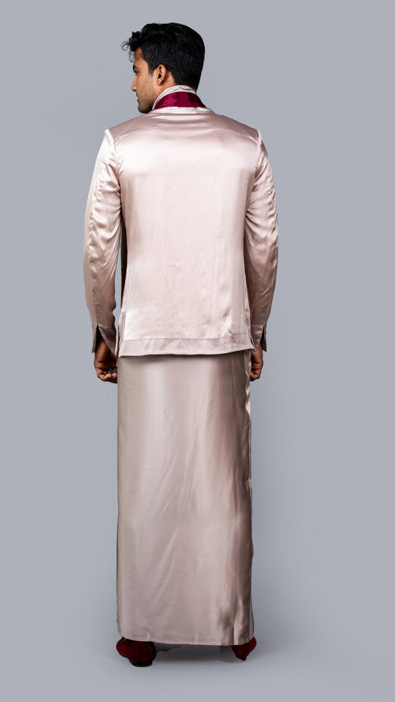Two Tone Silk Sri Lankan National