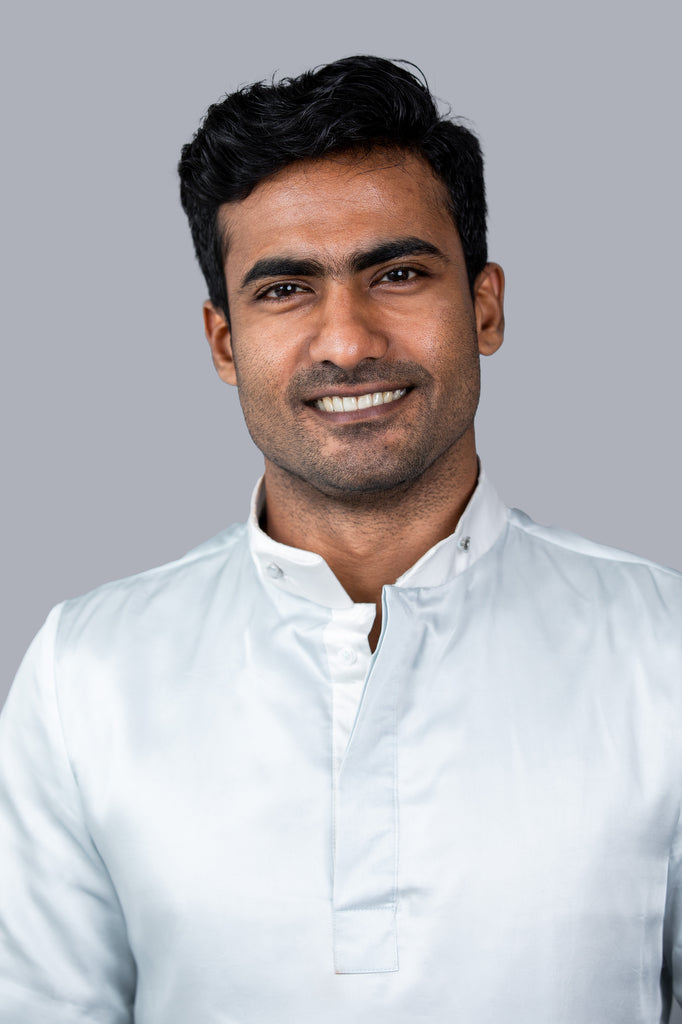 Two Tone, Short-Sleeves Silk Sri Lankan National