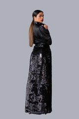Ladies Long Sleeves Sequin Sri Lankan National Dress