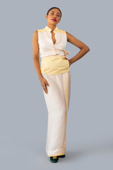 Ladies Sleeveless Silk  Sri Lankan National