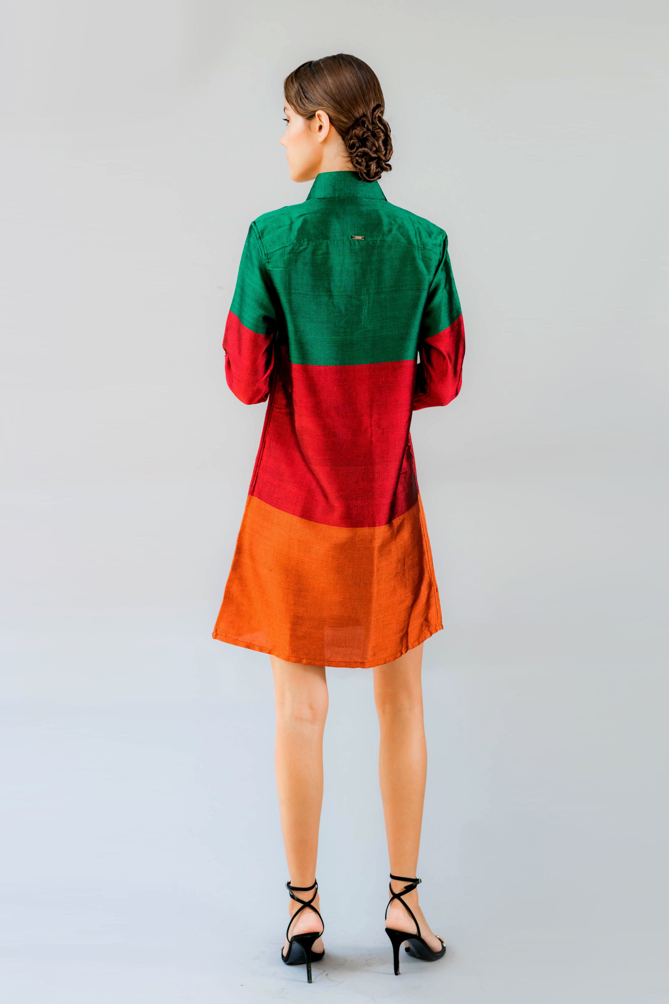 Tri Colour -Unity Shirt Dress