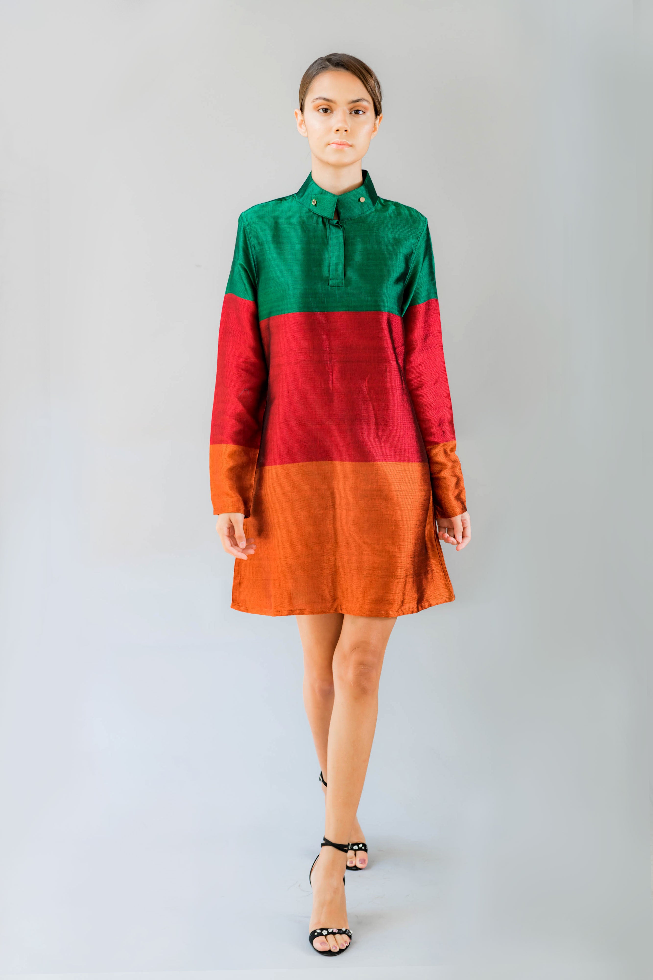 Tri Colour -Unity Shirt Dress